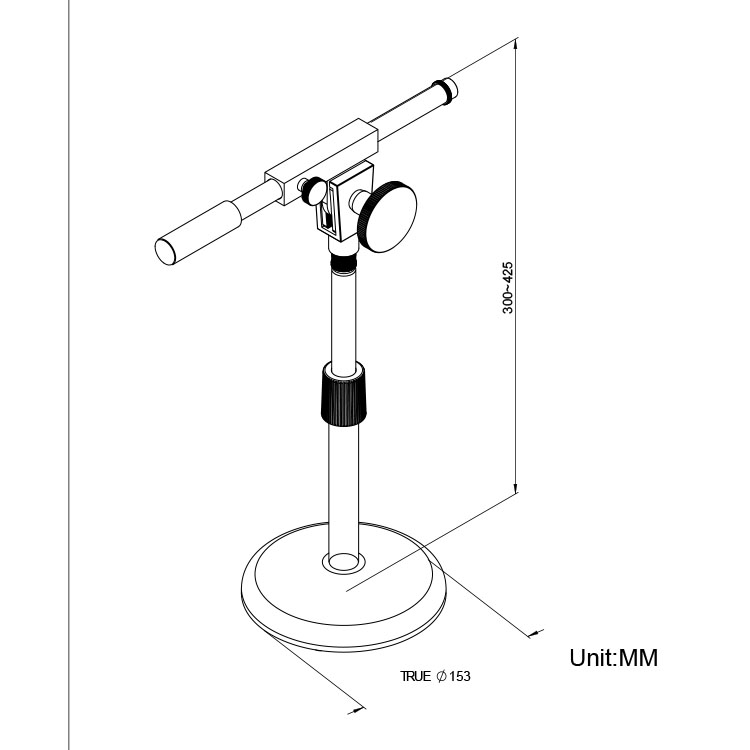 Supporto per microfono JYTS-105